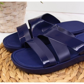 Chanclas de piscina de mujer Atletico azul marino 3