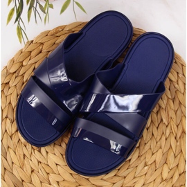 Chanclas de piscina de mujer Atletico azul marino 4