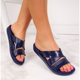 Chanclas de piscina de mujer Atletico azul marino 1