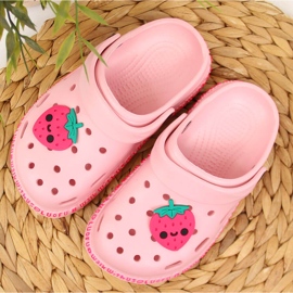 Atletico Zapatillas de espuma de niña Atlético rosa para la piscina 1