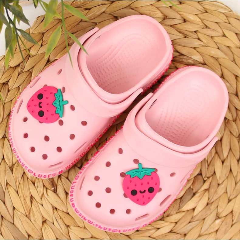 Atletico Zapatillas de espuma de niña Atlético rosa para la piscina 1