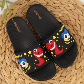 Atletico Zapatillas de casa de niño para la piscina del Atlético negro 3