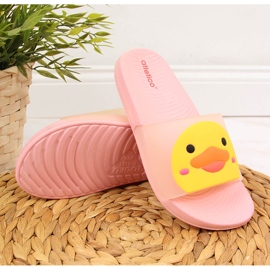 Zapatillas de casa de niña atletico rosa para la piscina 1