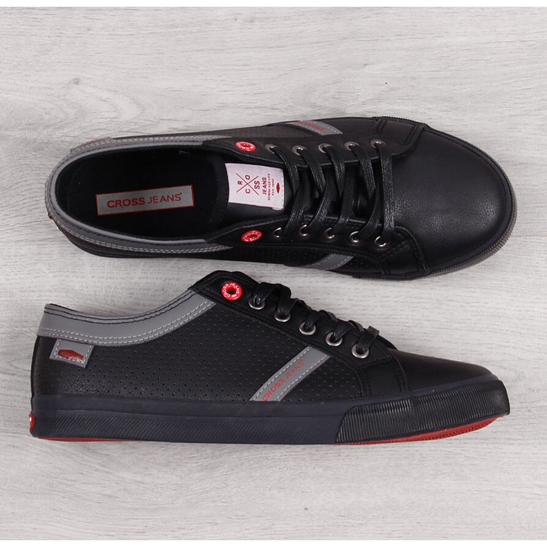 Sneakers hombre low eco cuero negro Cross Jeans II1R4004C 1