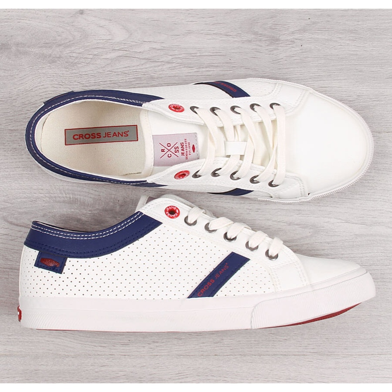 Deportivas bajas de hombre ecopiel blancas Cross Jeans II1R4005C blanco 1
