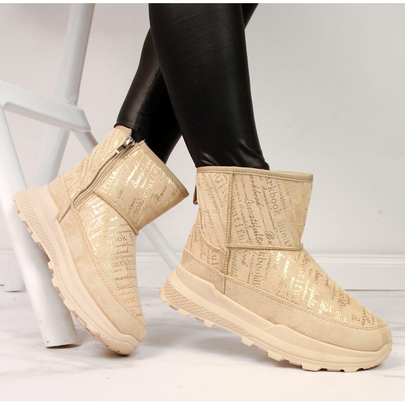 News Botas de nieve mujer ante beige NOVEDADES 1