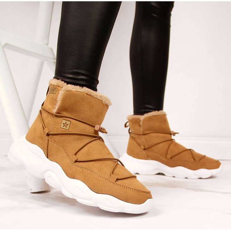 Botas de nieve mujer camel Big Star II274266 marrón 2