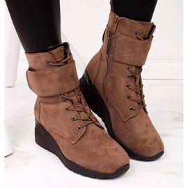 Marrón Botas cuña mujer marrón Jezzi 2 Marrón Botas cuña mujer marrón Jezzi 2