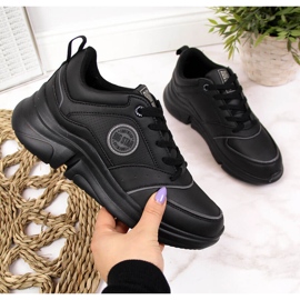 Zapatos deportivos de mujer en la plataforma negra Big Star II274313 negro 2