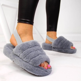 Gris Zapatillas de estar por casa Seastar gris mujer 4