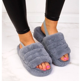 Gris Zapatillas de estar por casa Seastar gris mujer 5