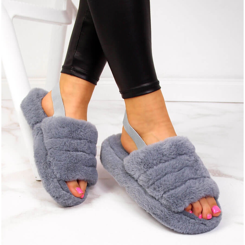 Gris Zapatillas de estar por casa Seastar gris mujer 1