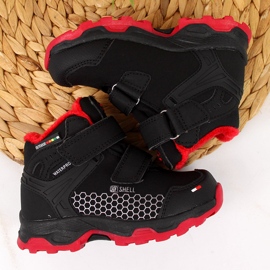 Botas de nieve negras impermeables con cierre adhesivos para niño American Club negro 3
