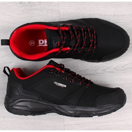 Deportivo trekking impermeable DK negro y rojo 2