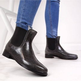 Chanclas de mujer negras y plateadas, negras y plateadas T.Sokolski negro plata 5