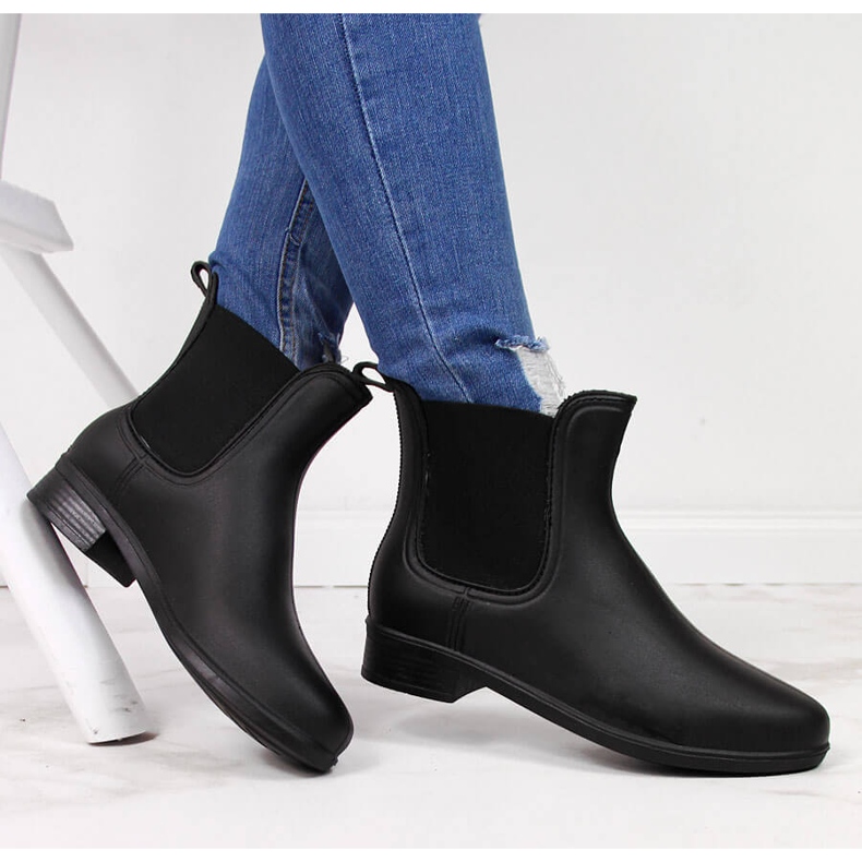 T.Sokolski Chanclos mujer Jodhpur negro mate T. Sokolski 1