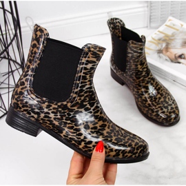 Chanclas de mujer Botines chelsea marrón leopardo T.Sokolski 2
