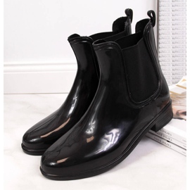 Chanclos mujer lacado negro T.Sokolski Jodhpur botas 4