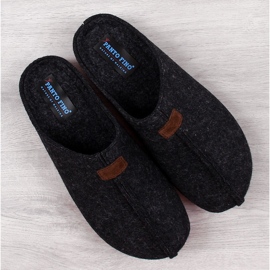 Pantuflas hombre fieltro pantuflas negras Panto Fino II167010 negro 1 Pantuflas hombre fieltro pantuflas negras Panto Fino II167010 negro 1