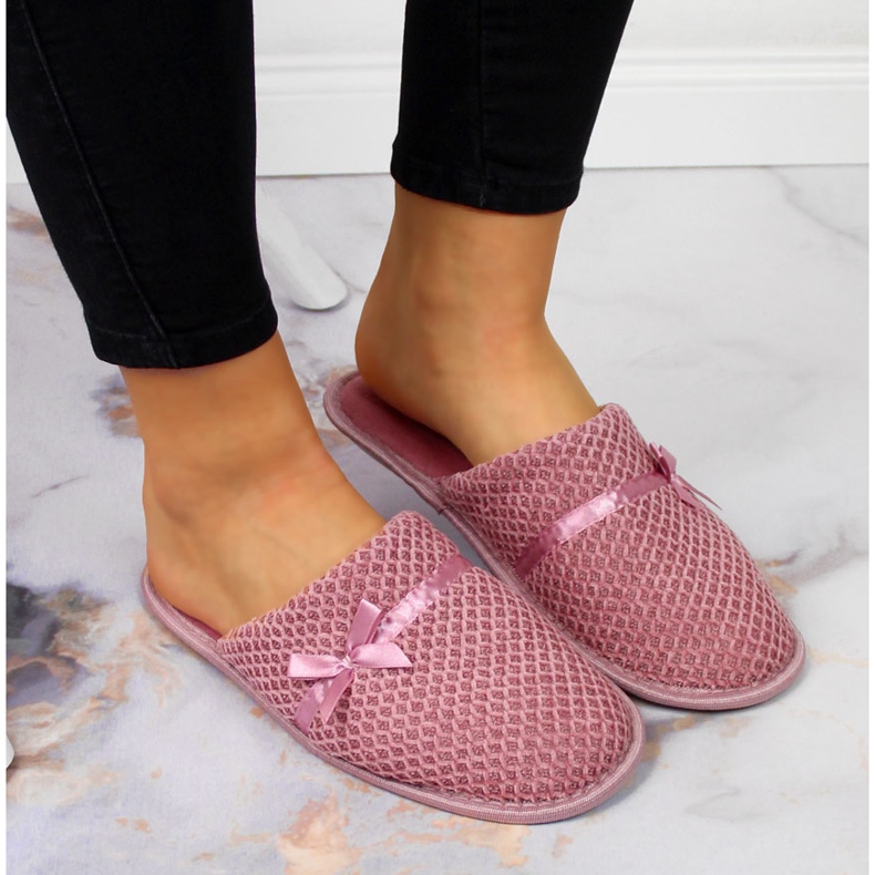 News Pantuflas casa jersey rosa mujer, rosa NOVEDADES 2