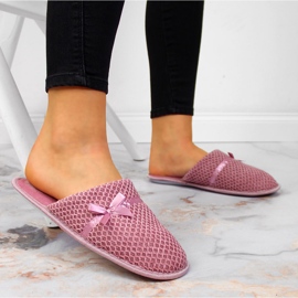 News Pantuflas casa jersey rosa mujer, rosa NOVEDADES rosado 3