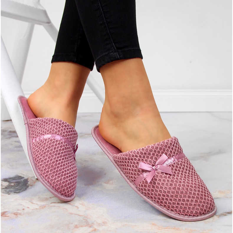 News Pantuflas casa jersey rosa mujer, rosa NOVEDADES 1