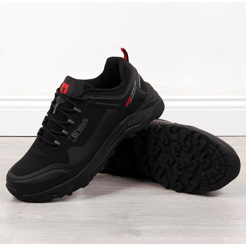 News Zapatillas senderismo hombre impermeables negras NOVEDADES negro 1