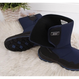 Botas de nieve mujer impermeables con cierre adhesivo azul marino DK 4