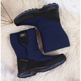 Botas de nieve mujer impermeables con cierre adhesivo azul marino DK 3