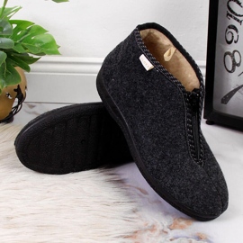 Zapatillas de estar por casa para mujer, aisladas con cremallera, gris Cloxx 3