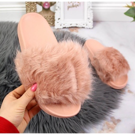 Pantuflas mujer con pelo beige Msmg 2 Pantuflas mujer con pelo beige Msmg 2