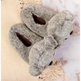 Zapatillas de bebé doméstico koala mascotas gris 3