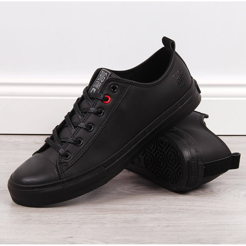 Deportivas bajas de hombre en ecopiel negra Big Star JJ174005 negro 1