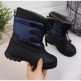 Botas nieve niño azul oscuro Galop negro azul marino 1