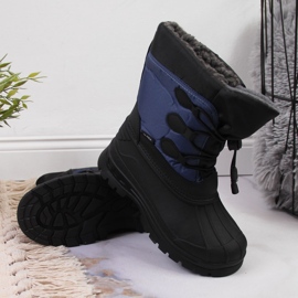 Botas nieve niño azul oscuro Galop negro azul marino 3