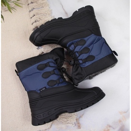 Botas nieve niño azul oscuro Galop negro azul marino 2