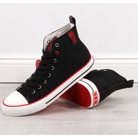 Deportivas altas de textil negro para hombre Big Star JJ174065 3