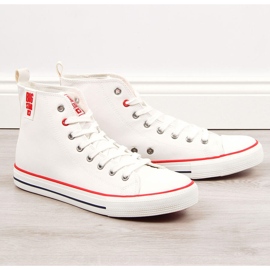 Deportivas altas de ecopiel blanca para hombre Big Star JJ174071 blanco 1