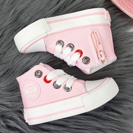 Deportivas altas niña rosa Big Star HH374191 rosado 3