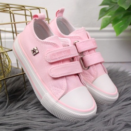 Deportivas niña rosa Velcro Big Star HH374099 rosado 2