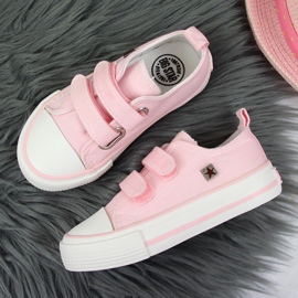 Deportivas niña rosa Velcro Big Star HH374099 rosado 4
