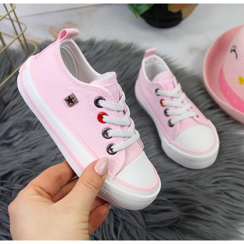 Deportivas de niña con elásticos rosas Big Star HH374093 1