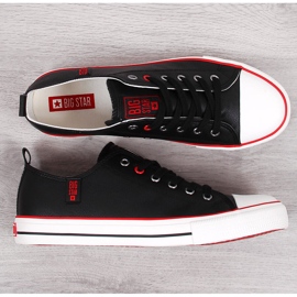 Deportivas bajas de hombre en ecopiel negra Big Star JJ174068 negro 2