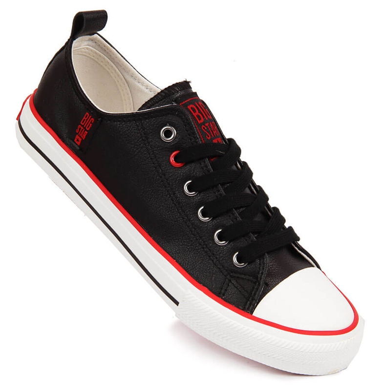 Deportivas bajas de hombre en ecopiel negra Big Star JJ174068 negro 1