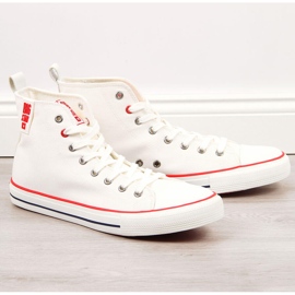 Deportivas altas de hombre blancas Big Star JJ174066 blanco 4