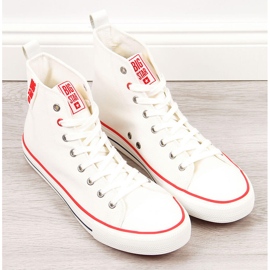 Deportivas altas de hombre blancas Big Star JJ174066 blanco 2