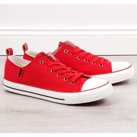 Rojo Zapatillas bajas de hombre, textil Big Star JJ174063 1