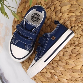 Deportivas infantiles con velcro azul marino Big Star HH374097 2