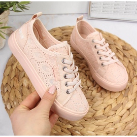 Deportivas niña encaje rosa claro Big Star JJ374006 rosado 1 Deportivas niña encaje rosa claro Big Star JJ374006 rosado 1