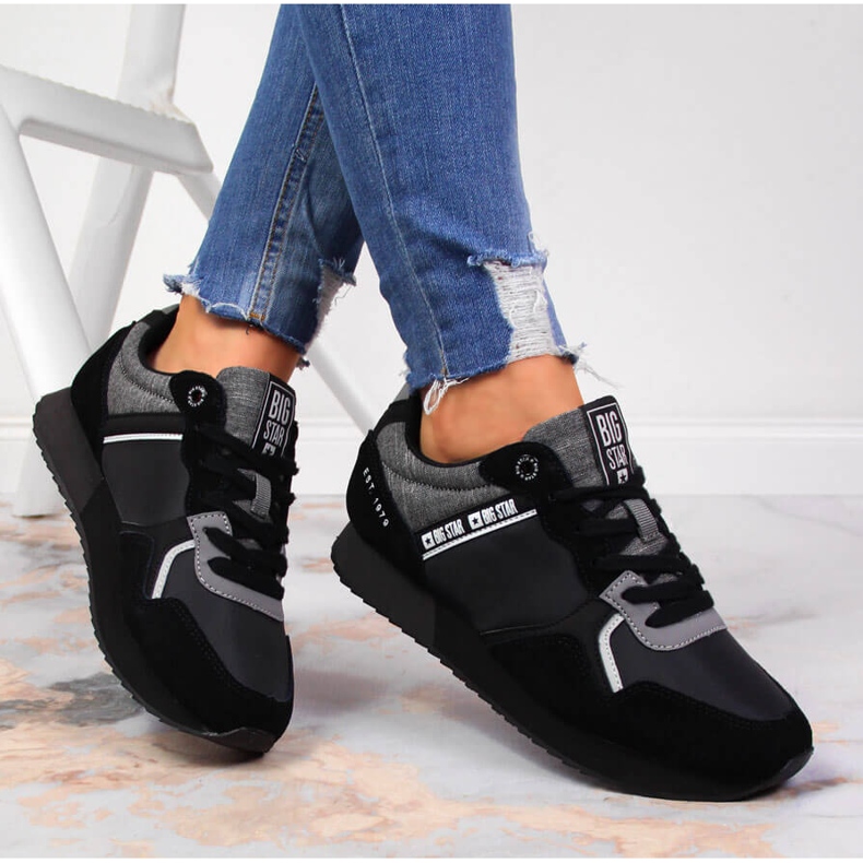 Deportivas piel negra Big Star JJ274284 negro 1